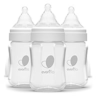 Evenflo 3 pk pack Balance Wide-Neck Anti-Colic Baby Bottles Glass - 6oz