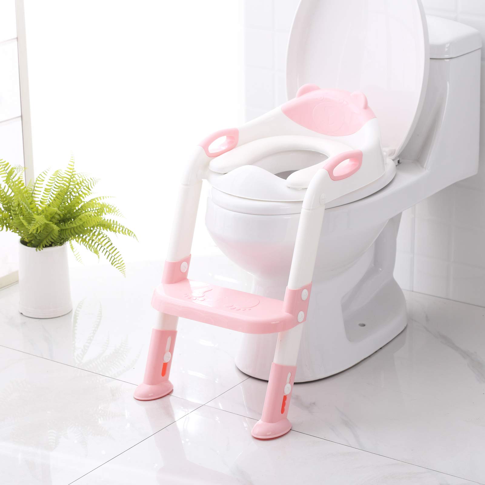 Buy Toilet Potty Training Seat with Step Stool Ladder,SKYROKU Potty ...