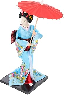 Totority Japanese Decor Maiko Doll Geisha Kabuki Dolls Japanese Kimono Collectible Figure 12 inch Kimono Geisha Doll Statu...