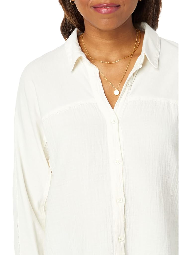 bobi Los Angeles Button-Down Mixed Collar Shirt