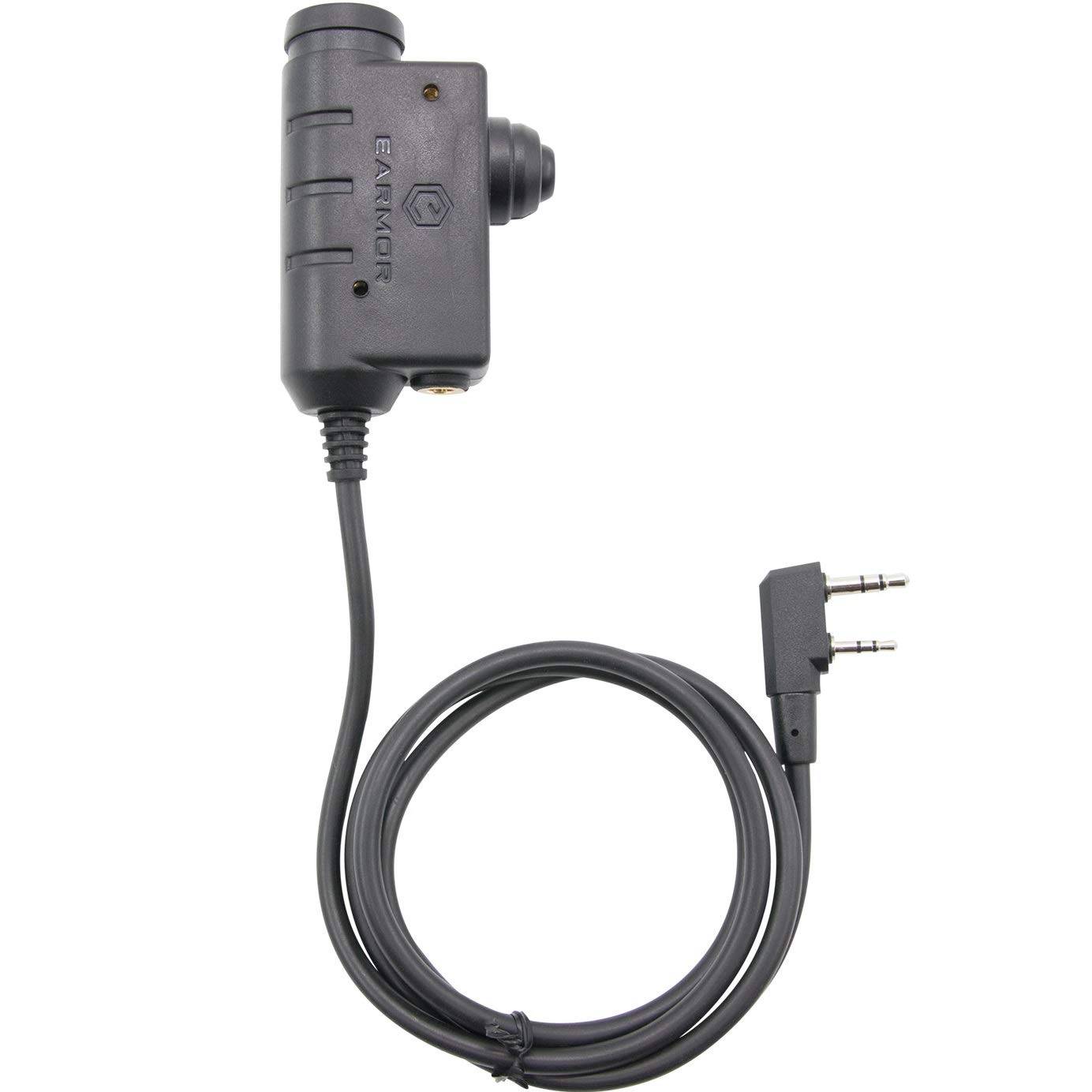 EARMORMotorola 2 Pin Version PTT Military Standard 7.0 Plug for Radio Adapter