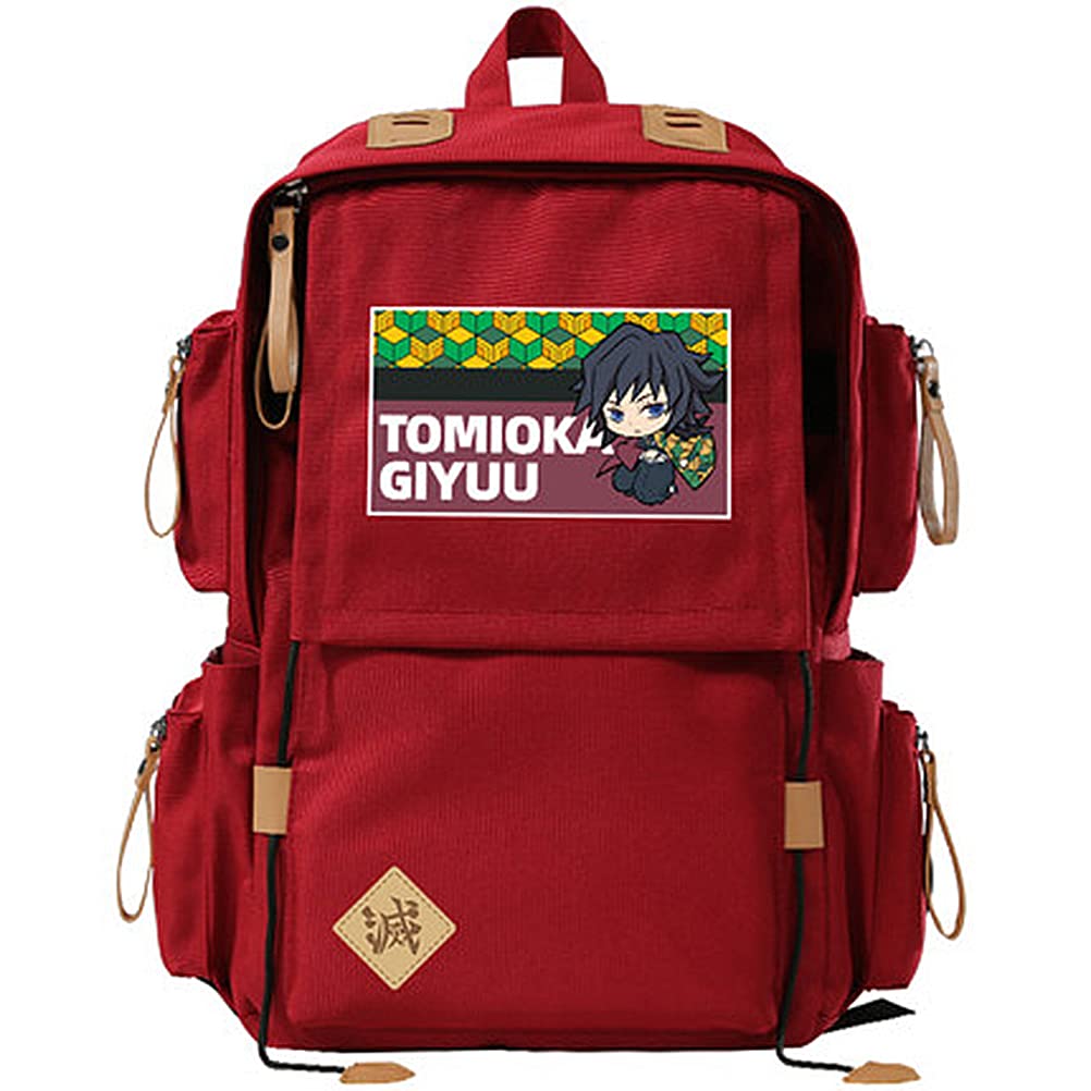 ZHAOQIAN Anime Backpack, For Demon Slayer Tomioka Giyuu, Shoulder School Bag Student Backpack Men And Women