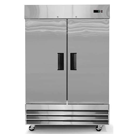 FSE 54-Inch Two Door Commercial Reach-in Refrigerator, 48 Cubic Feet, Stainless Steel, 115 v, (MRRF-2D)