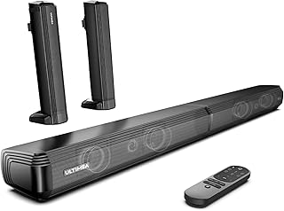 ULTIMEA 2.2ch Sound Bars for TV, Peak Power 100W, 2-in-1 Detachable Bluetooth 5.3 Soundbar for TV, 3 EQ Modes, Bass Adjust...