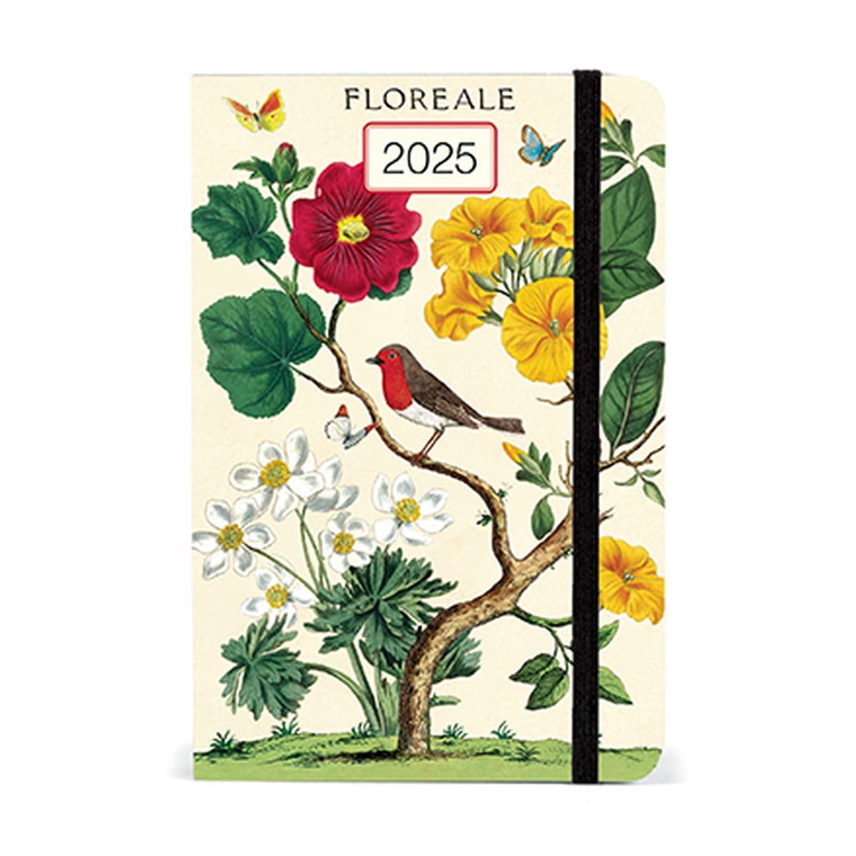 Cavallini& Co. Floreale 2025 Pocket Weekly Planner, 4"x6"