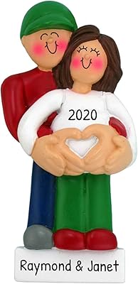 Personalized Were Expecting Ornament 2024 -New Parents Christmas Ornament 2024 Soon To Be Mom and Dad Ornament New Mom Baby Bumps First Christmas Ornament Expecting Parents Ornament for Christmas Tree