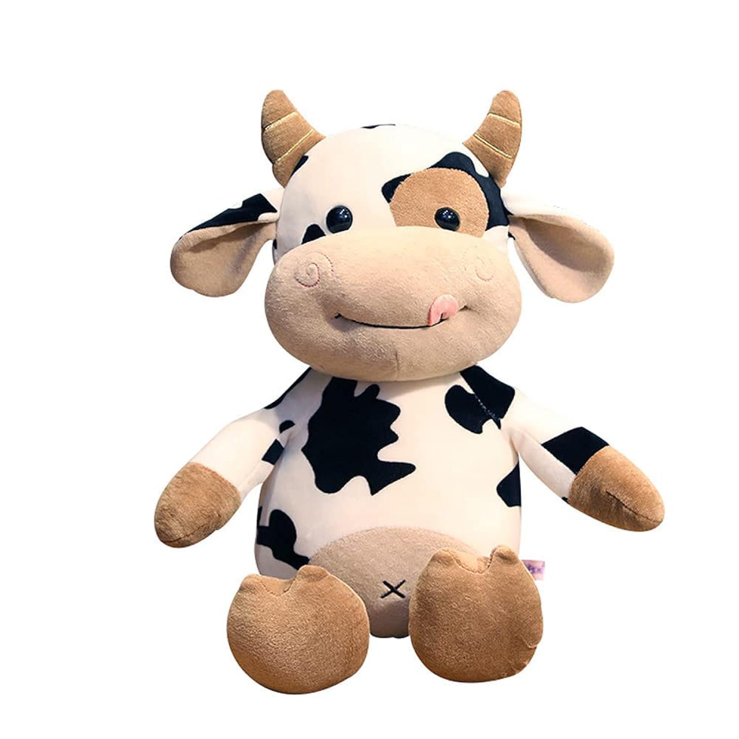 COOLBABY cow plush toy,16 inch stuffed animal throw plushie pillow doll,soft fluffy friend hugging cushion-present for every age and occasion