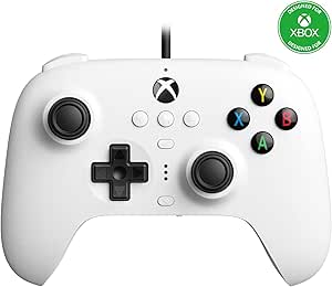 8Bitdo Ultimate Wired Controller for Xbox Series X, Xbox Series S, Xbox One, Windows 10 &amp; Windows 11 - Officially Licensed (White)