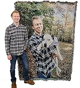 Personalized Woven Photo Blanket - Not Printed - Custom Gift Picture Tapestry Throw - Made in The...