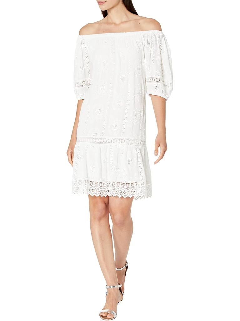 Karen Kane Short Sleeve Embroidered Dress