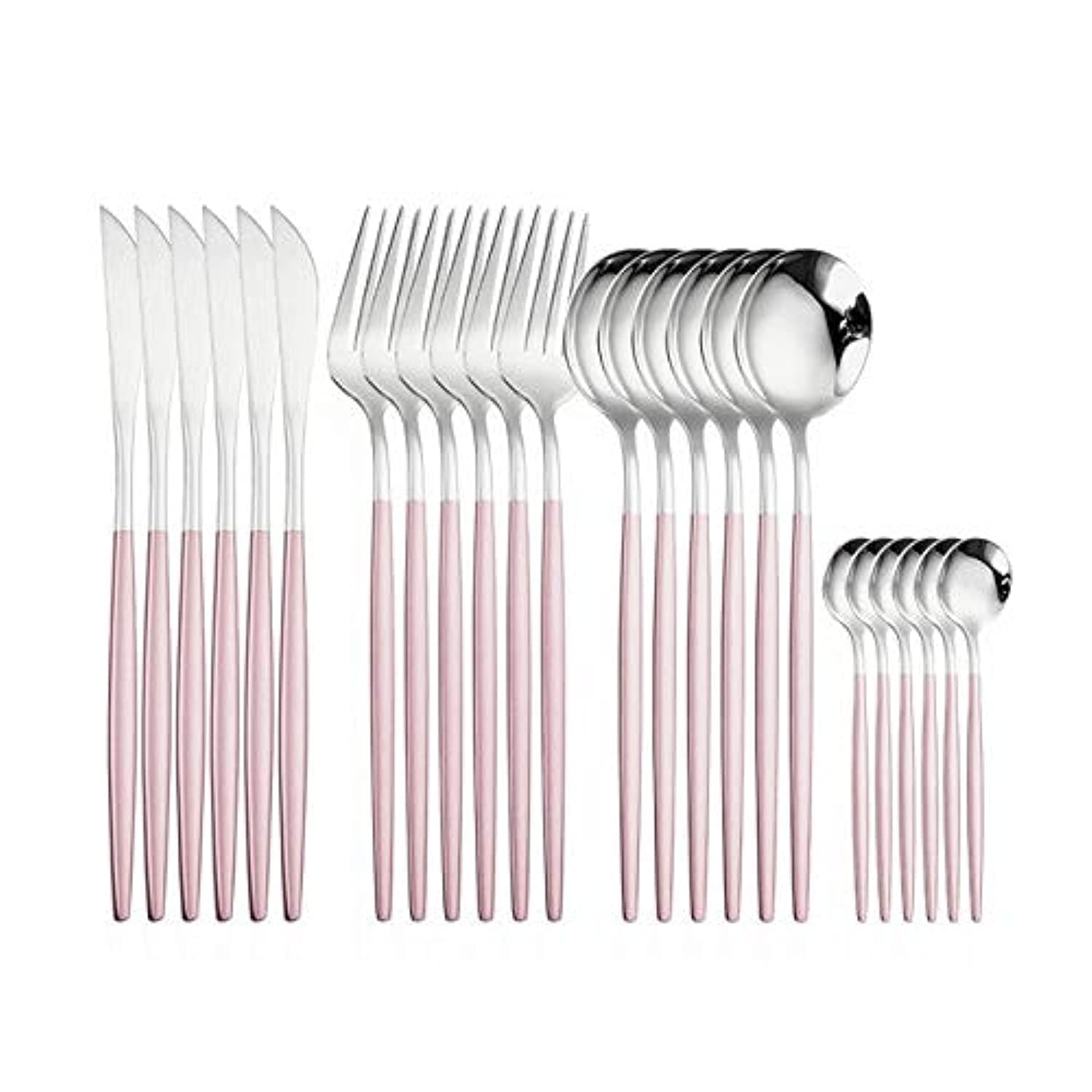 Kitchen Stainless Steel Cutlery Set, 24 Pieces