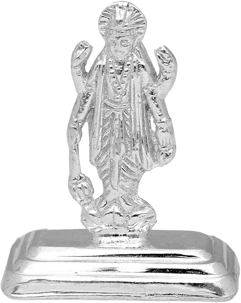 Buy Sri Jagdamba Pearls Dealer Om Namo Vishnu Narayana Silver Idol ...