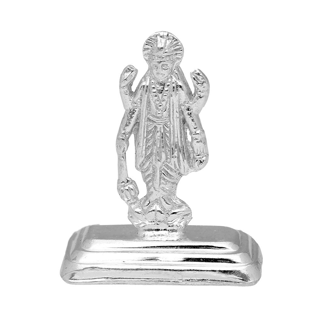 Buy Sri Jagdamba Pearls Dealer Om Namo Vishnu Narayana Silver Idol ...