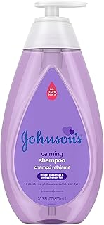 Johnson's Baby Calming Baby Shampoo with Soothing NaturalCalm Scent, Hypoallergenic & Tear-Free Baby Hair Shampoo, Free of...