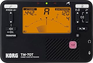 Korg TM70 Kombiniertes Metronom und chromatisches Stimmgerät – Schwarz