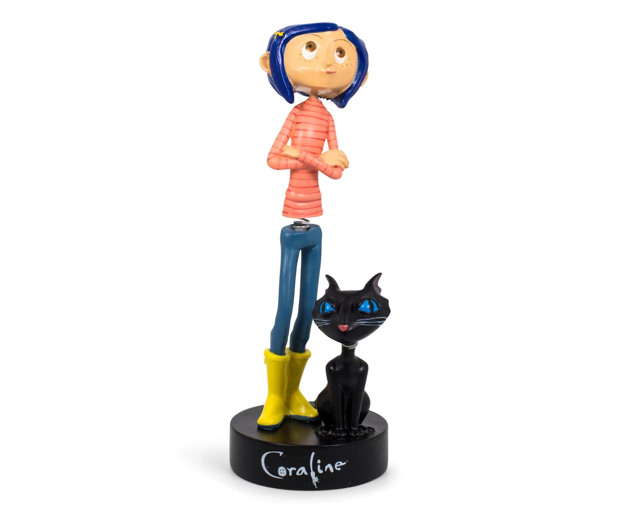 Buy Surreal Entertainment Coraline with Cat PVC Bobble Figure | 6.5 ...