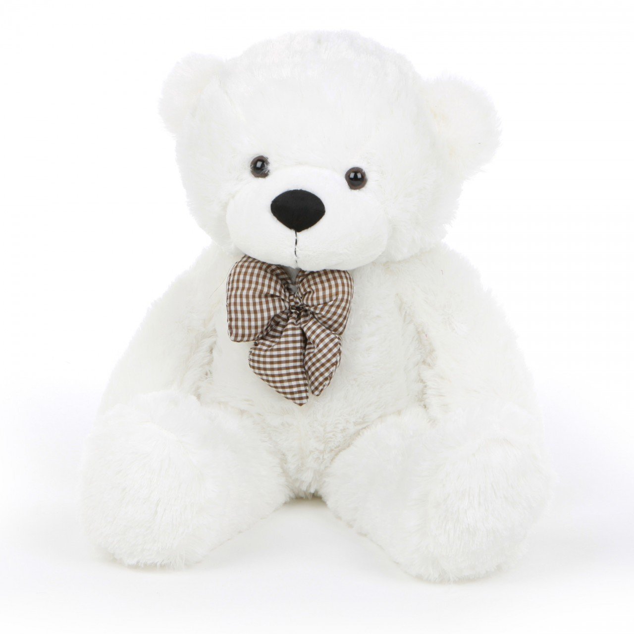 Buy 2 Feet White Teddy Bear with a Bow Online at Low Prices in ...