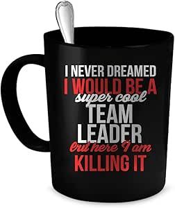 Team Leader Coffee Mug. Team Leader gift 11 oz. black