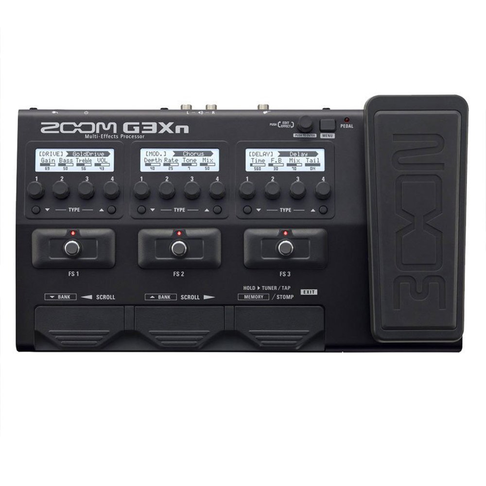 Zoom G3Xn Multi-Effects Processor with Expression Pedal for Guitarists (Black)