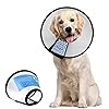 Supet Dog Cone Collar Adjustable After Surgery, Comfortable Pet Recovery Collar & Cone for Large Medium Small Dogs, Elizabethan Dog Neck Collar Plastic Practical