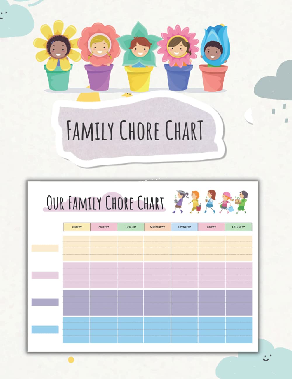 Buy Family chore chart: Chore chart for kids, multiple kids, chore ...