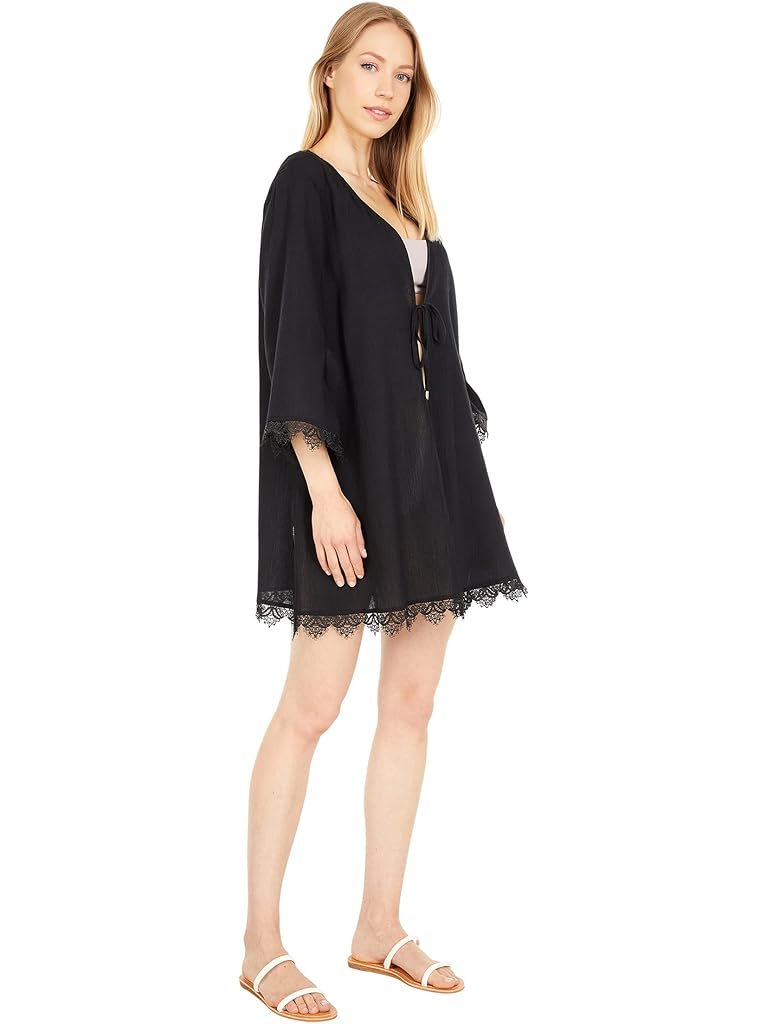 LAUNDRY BY SHELLI SEGAL On The Edge Mini Kimono Cover-Up