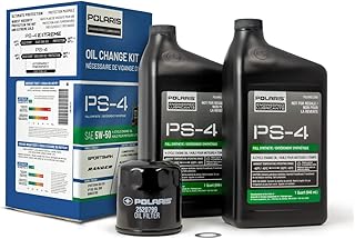 Polaris Full Synthetic Oil Change Kit, 2877473, 2 Quarts of PS-4 Engine Oil and 1 Oil Filter