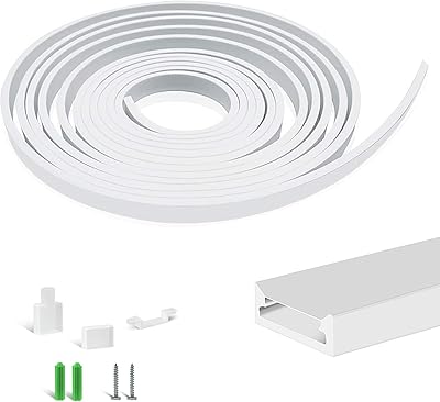 Newest 16.4FT/5M Silicone LED Channel System, U Shape 5x13mm DIY LED Neon Rope Light Fully Enclosed IP67 Waterproof Tube for 10mm LED Strip Lights Installation, for Indoor Outdoor Ambient Decor