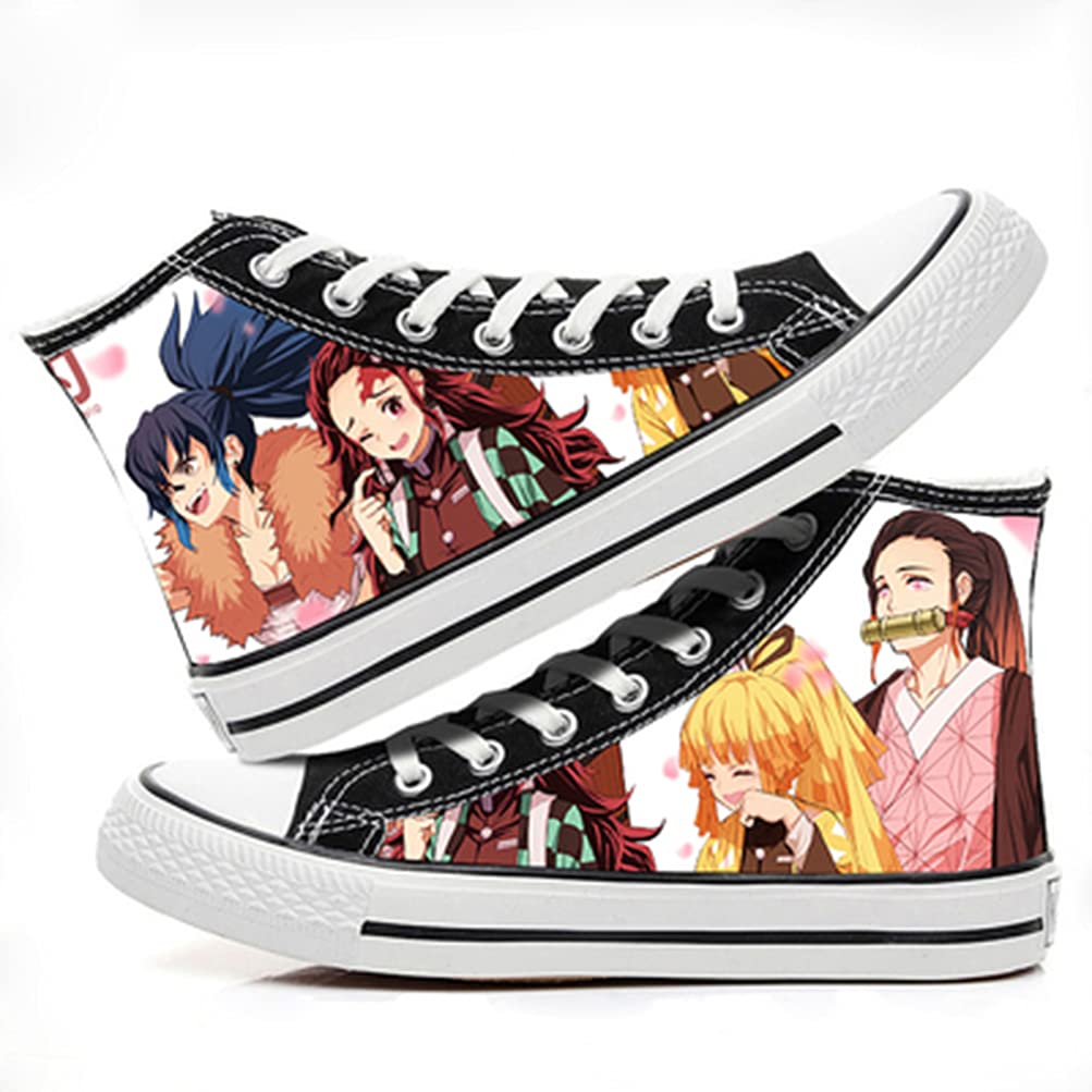 ZHAOQIAN Anime hand-painted pattern shoes, for Anime Demon Slayer, Apply to Anime Fans Collection Gifts