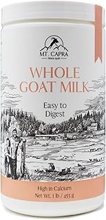 Mt. Capra Whole Goat Milk | A Whole Goat Milk Powder from Non-GMO, Grass-Fed Goats, Creamy, Great Tasting, Easy to Digest,...