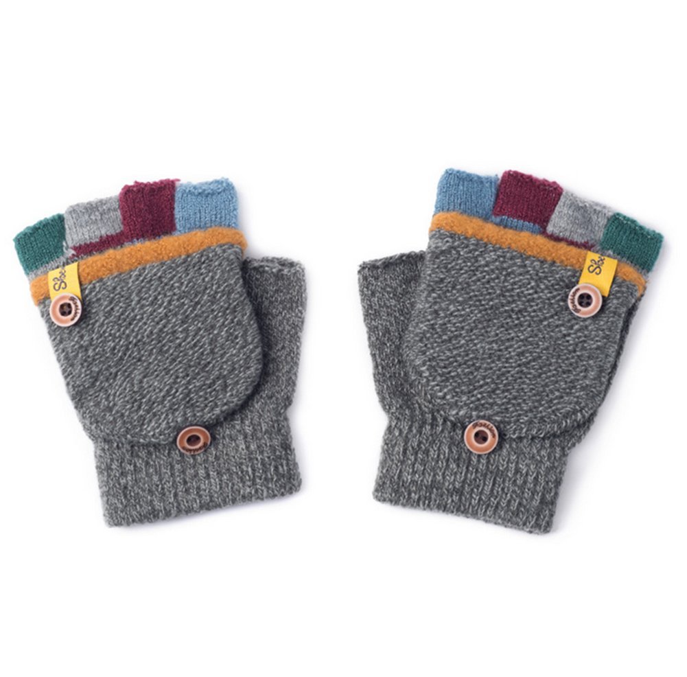 CNGYNIKids Winter Gloves Children Warm Gloves Baby Boy Knitted Mittens