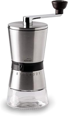 Lacor -Manual Grinder, Stainless Steel, 45 g, 18/10 Steel