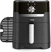 Tefal Easy Fry Classic 2in1 Air Fryer and Grill 4.2 Litre Capacity 8 Programs Black EY501, 1,550W