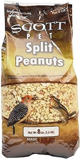 Scott Pet Peanuts Split Whole No Shell 8Lb,Brown