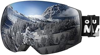 OutdoorMaster Ski Goggles PRO - Frameless, Interchangeable Lens 100% UV400 Protection Snow Goggles for Men & Women