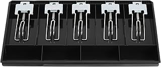 PATIKIL Cash Register Drawer Insert Tray, Removable 5 Bill / 4 Coin, 16" Money Storage Organizer for Cash with Metal Clip ...