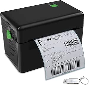 Meihengtong Label Printer, 150mm/s High Speed Thermal Printer - Compatible with UPS, FedEx, Amazon, Ebay, Etsy, Shopify - Barcode Printer, 4x6 Printer