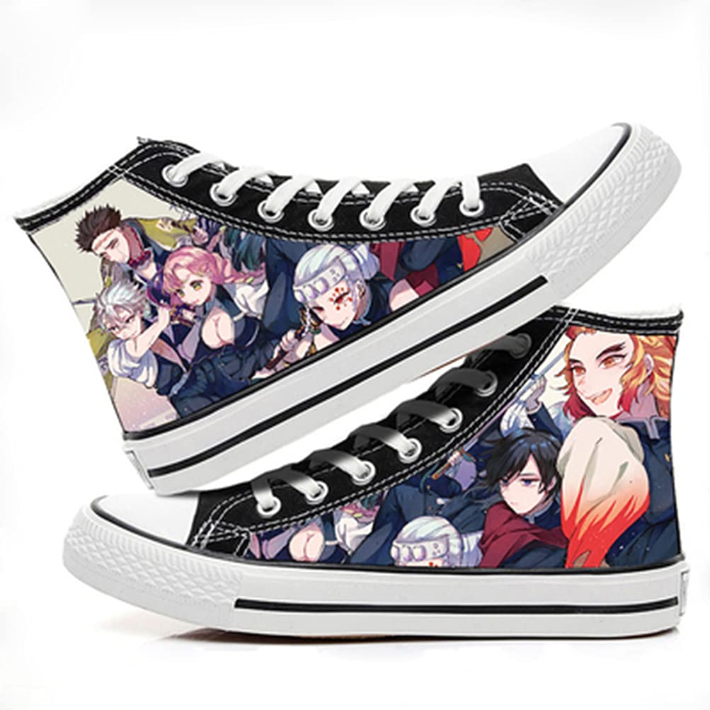 ZHAOQIAN Anime hand-painted pattern shoes, for Anime Demon Slayer, Apply to Anime Fans Collection Gifts