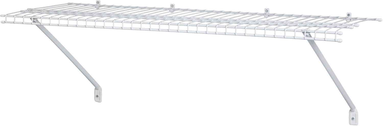 ClosetMaid 51041 Prepack Wire Shelf Kit, 4-Feet , White 4 ft