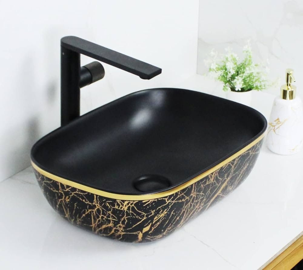 BASSINO Art Wash Basin Countertop, Tabletop Ceramic finish ...