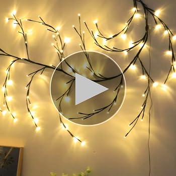 Amazon.com: Onekka Willow Vine Lights, Christmas Decoration, DIY ...