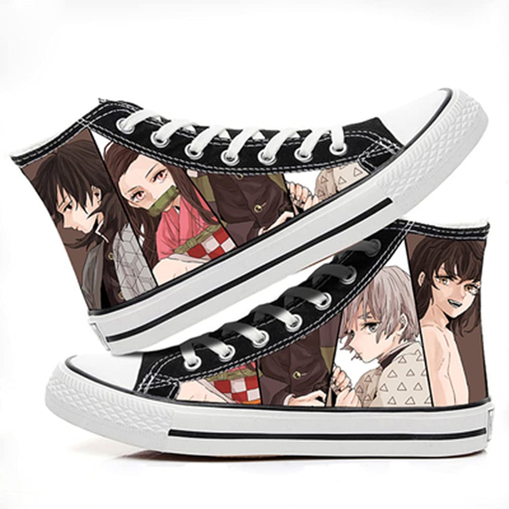 ZHAOQIAN Anime hand-painted pattern shoes, for Anime Demon Slayer, Apply to Anime Fans Collection Gifts