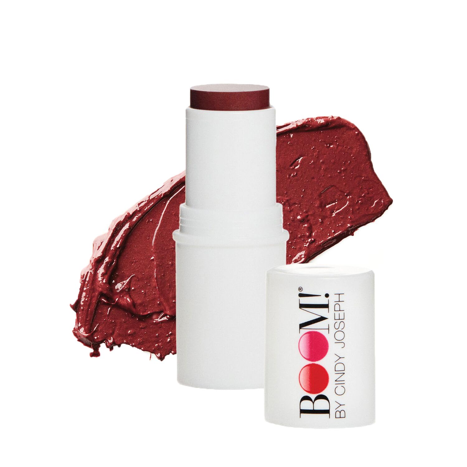 BOOM Beauty Boom Stick Berry: 3-in-1 Cream Blush Stick for Eyes, Lips & Cheek, Long-Wearing Blendable & Building Color Vegan Lipstick Pen for All Skin