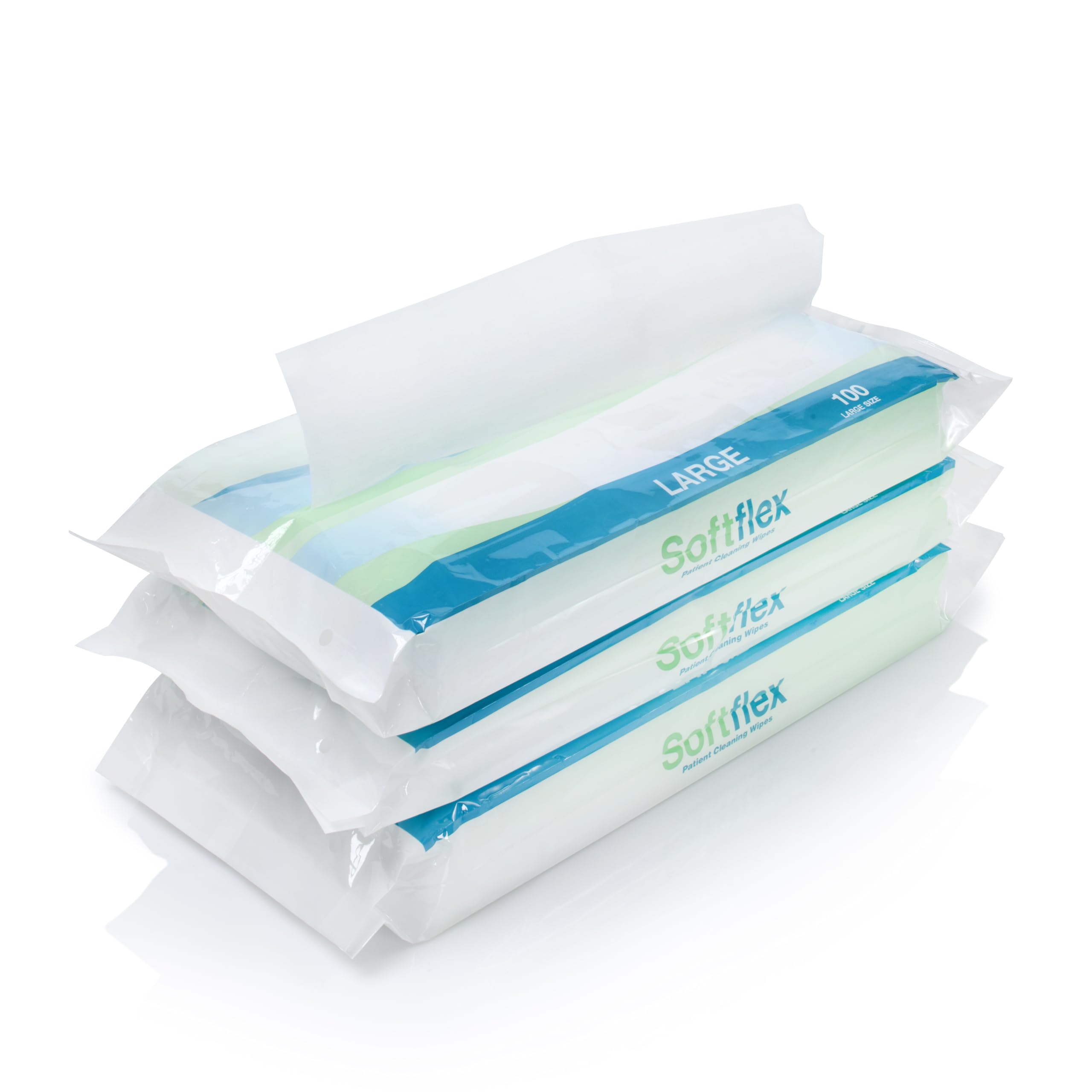 3 x Easy Care Solutions Standard Patient Dry Wipes | Large 30cm x 30cm | 3 Packs of 100