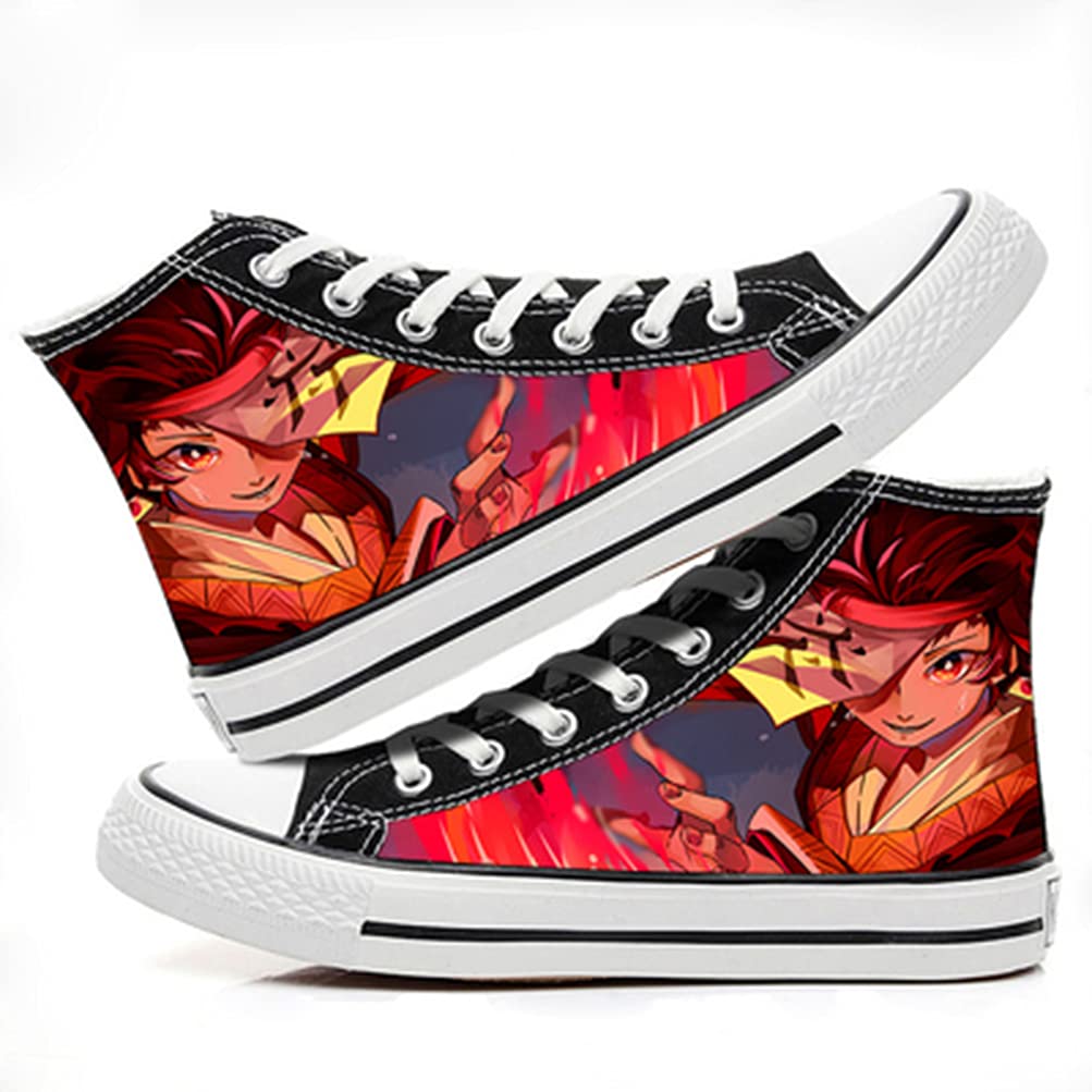 ZHAOQIAN Anime hand-painted pattern shoes, for Anime Demon Slayer, Apply to Anime Fans Collection Gifts