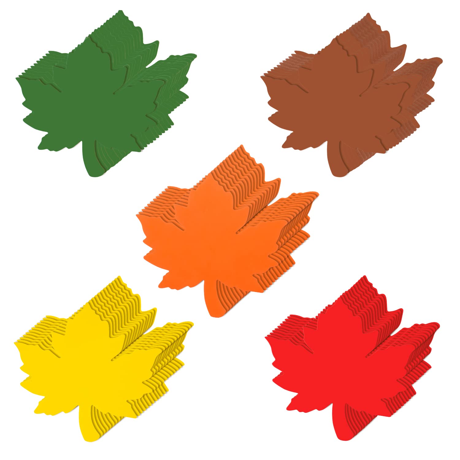 Buy 60 Pieces le Leaves Cutouts Paper Fall Leaves 4 Inch Paper Leaf ...