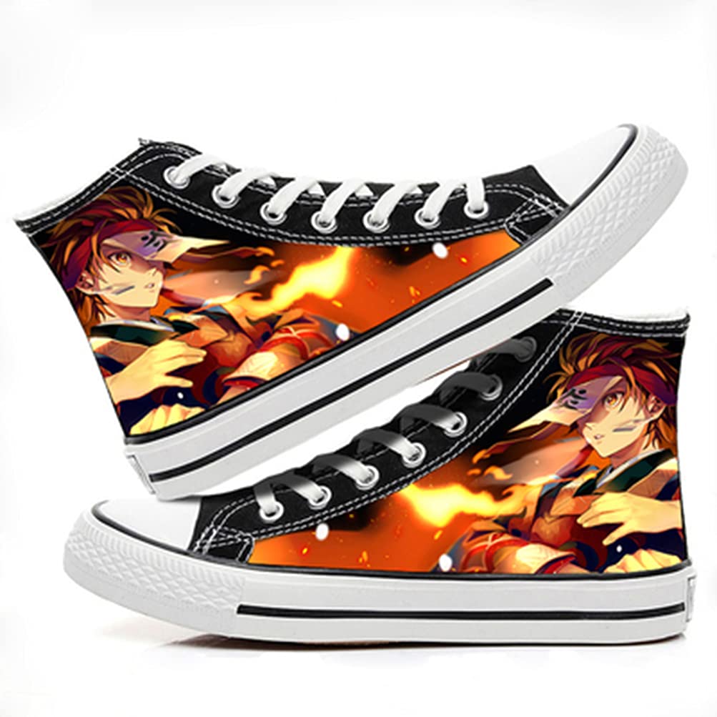 ZHAOQIAN Anime hand-painted pattern shoes, for Anime Demon Slayer, Apply to Anime Fans Collection Gifts