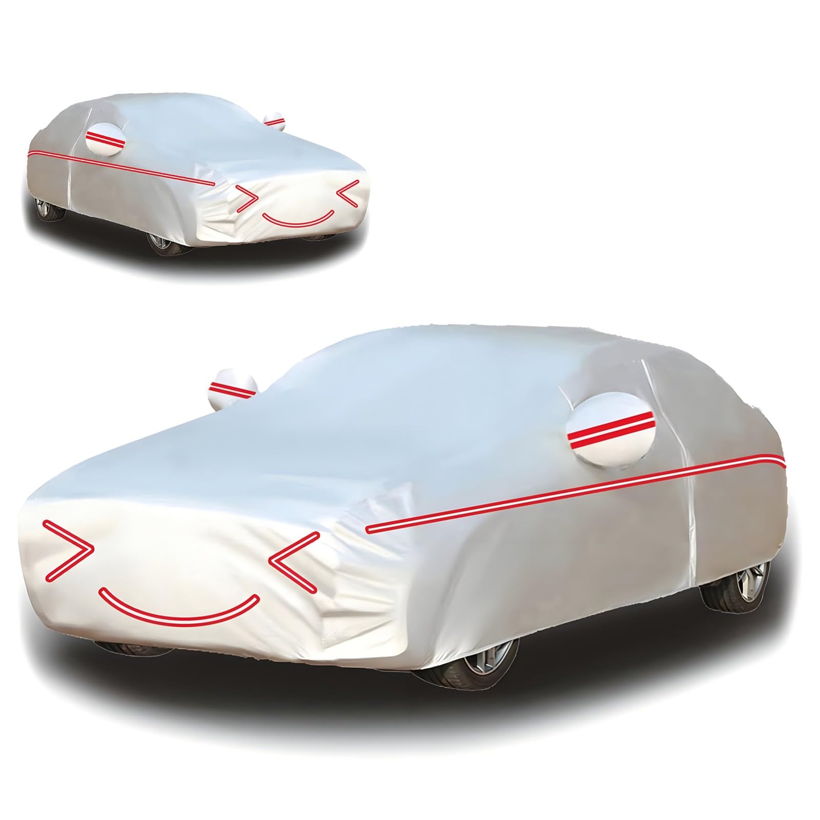 Car Cover Outdoor for F𝐨rd Focus 3 EU Market 2010-2018(435,8x182,3x148,4cm),Anti-Sand,Anti-Fouling,Anti-Leaf,Anti-Scratch,Rain and Snow,Outdoor Car Cover