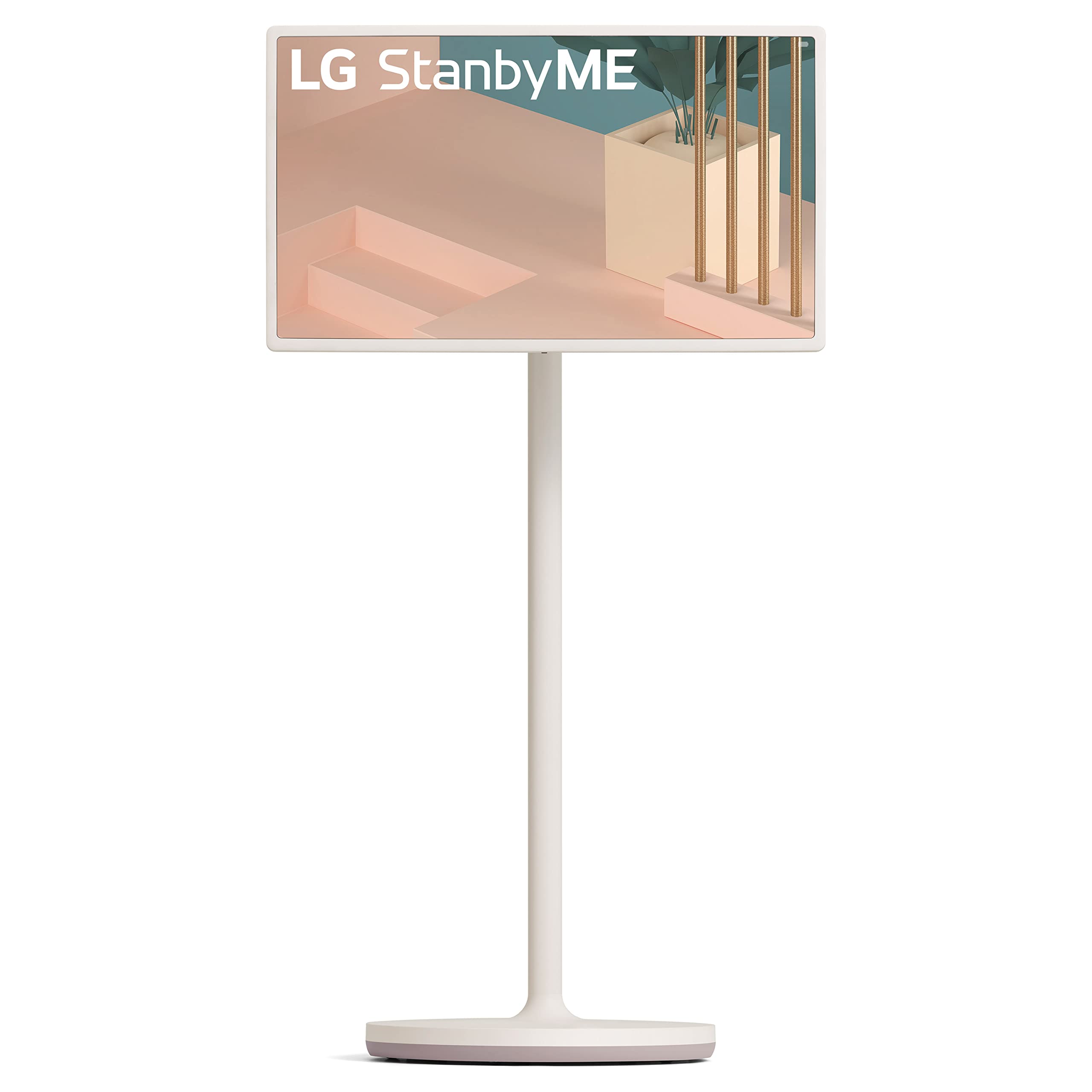 LG 27-Inch Class StanbyMe 1080p-Portable Touch-Screen-Monitor 27ART10AKPL, Built-in Battery, Full Swivel Rotation, 60Hz Refresh Rate, Calming Beige