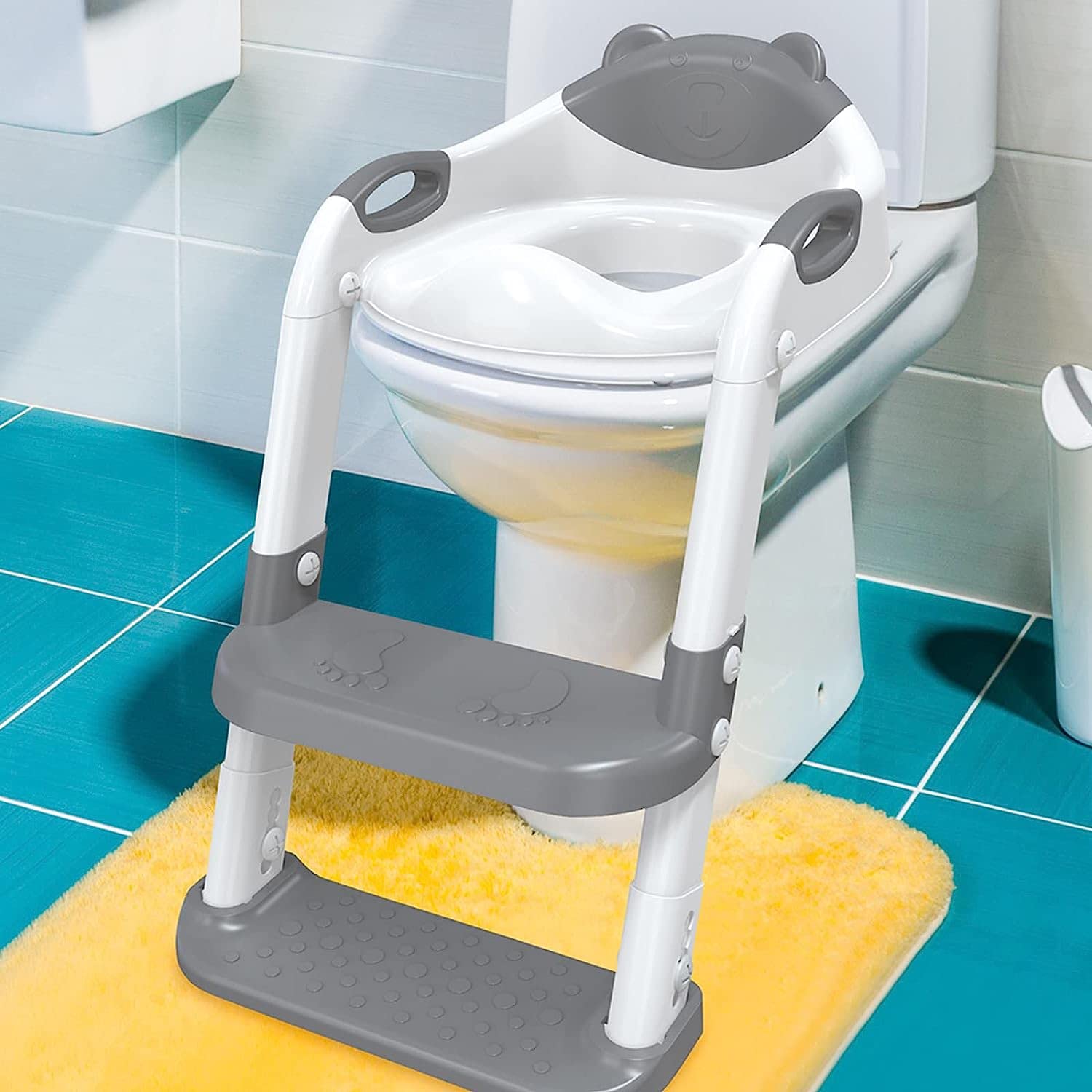 Buy Toilet Potty Training Seat with Step Stool Ladder, 711TEK Toddler ...